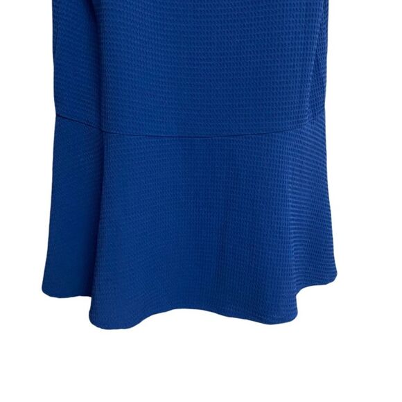 BB Dakota Sleeveless Waffle Knit Dress Size XS Textured V-Neck Indigo Blue - Picture 11 of 14